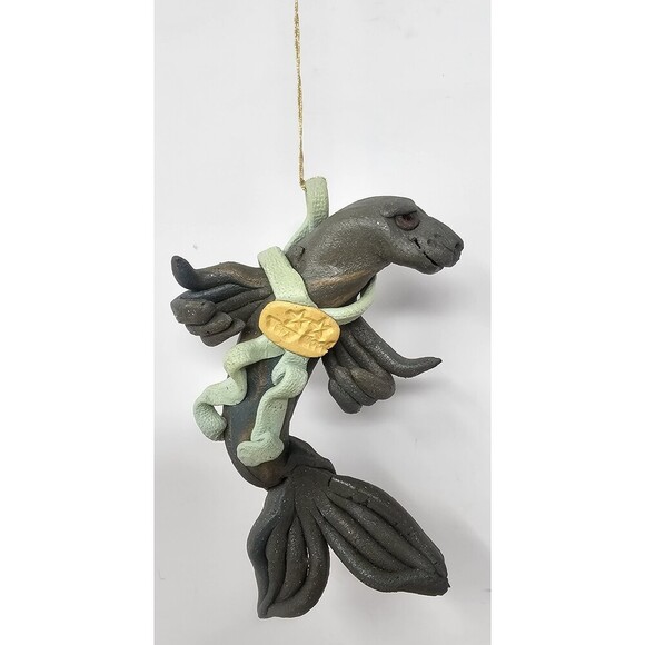 Handmade Other - Vtg Handmade Pottery Art Whimsical Sealion Ornament By Claire Barr Wilson
